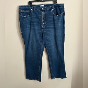 Good American Exposed Button Fly High Rise Jeans Size 24